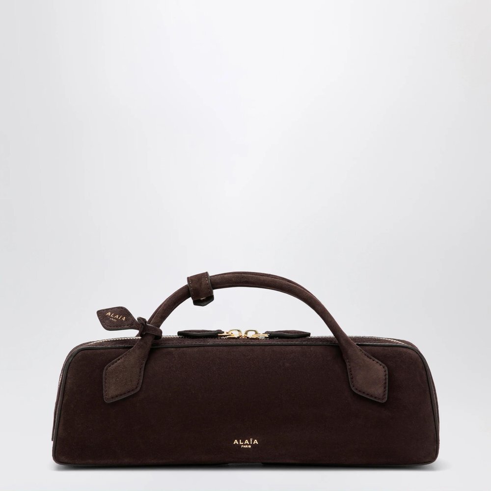 알라이아 26 F/W 알라이아 르 TECKEL 파우치 인 스웨이드 GOAT 레더 SMOKY 브라운 AA1S06026CA328SUE-U15 B0052182099