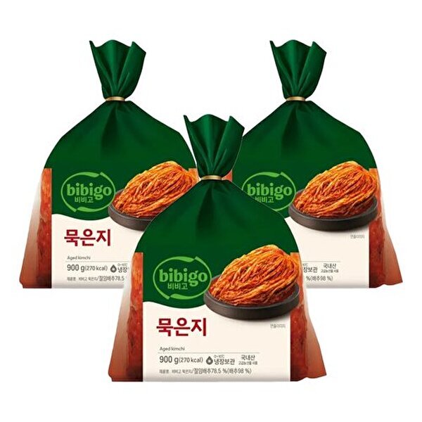 씨제이제일제당(하프) [하프클럽/CJ제일제당]비비고 묵은지 900g x3개