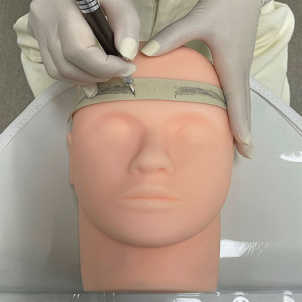 셀럽하우스 미용 3D 실리콘 얼굴 마네킹 23cm