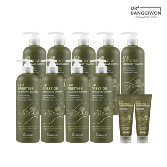 [더블] 랩프레스티지 안티옥시던트 항산화 탈모샴푸 500ml*10개 + 100ml*2개
