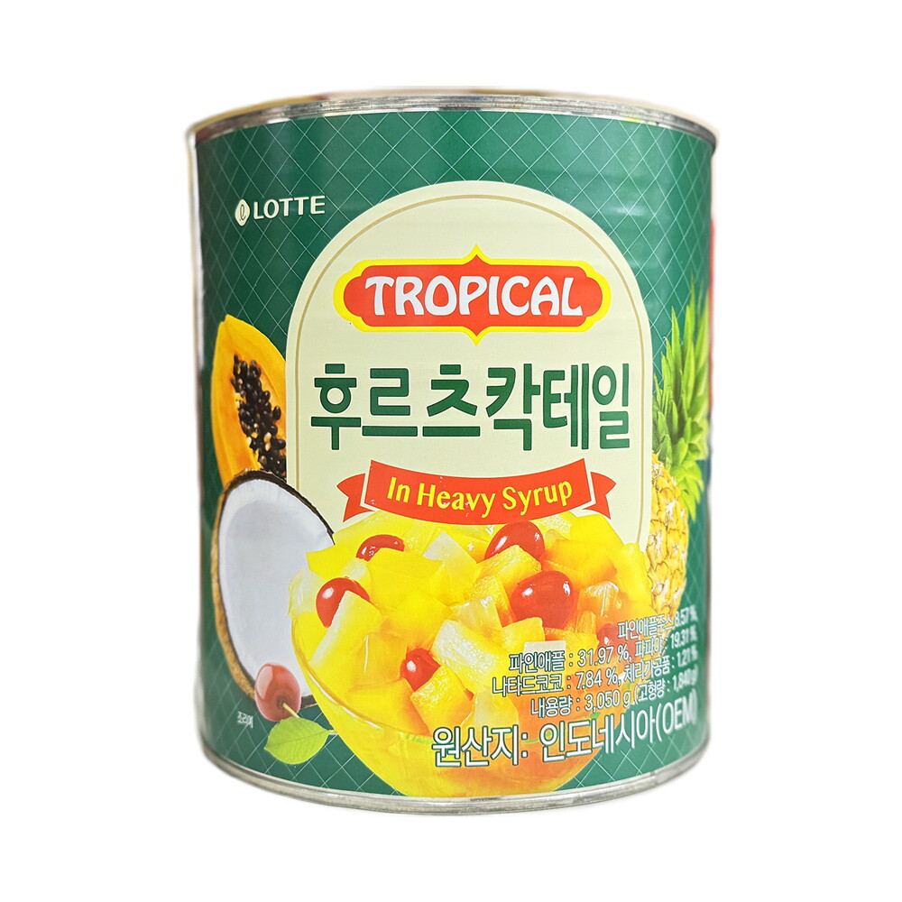 기타브랜드 롯데 트로피칼 후르츠칵테일 3050g