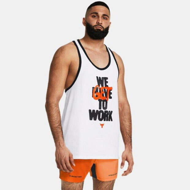 상세페이지참조 언더아머 [언더아머]언더아머나시티 GQT 1383299-100 남성 프로젝트 락 겟 투 워크 슬리브리스