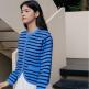 [엽페(서울쇼룸)][엽페] STRIPE KNIT JACKET_BLUE