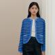 [엽페(서울쇼룸)][엽페] STRIPE KNIT JACKET_BLUE