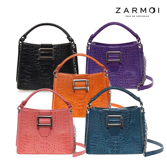 ★정상가 458,000원★[잘모이] 큐브 카이만 악어 토트백 HNJ-5198