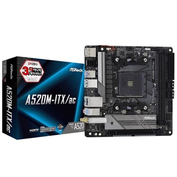 알티피아 알티피아 [하프클럽/알티피아]AsRook AMD(소켓AM4) A520M-ITX ac 디앤디컴
