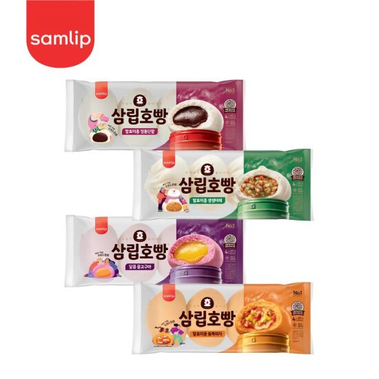 [삼립]삼립호빵 발효미종 4입 2봉 (단팥/야채/피자/꿀고구마)