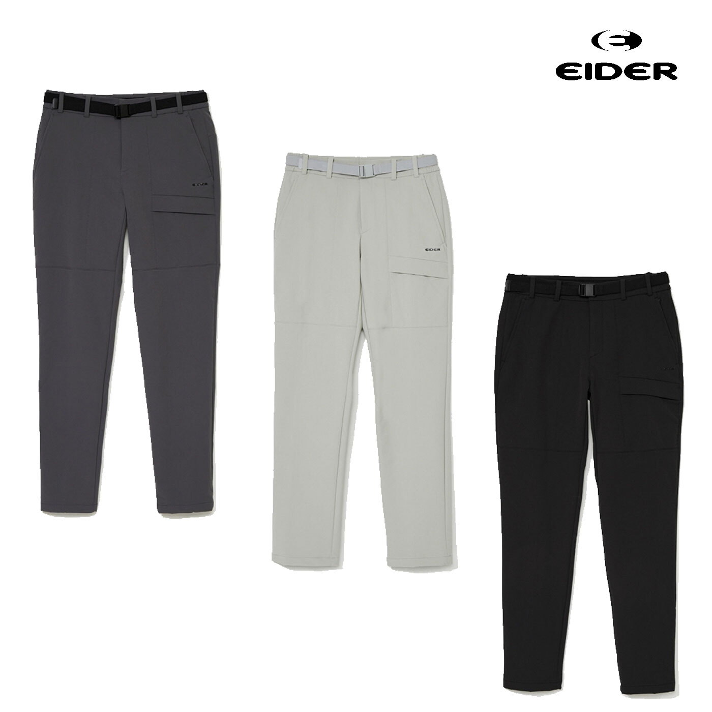 아이더 타이픈 남성 이중직 기모 브러쉬 등산 팬츠 남자등산바지 DMW23301