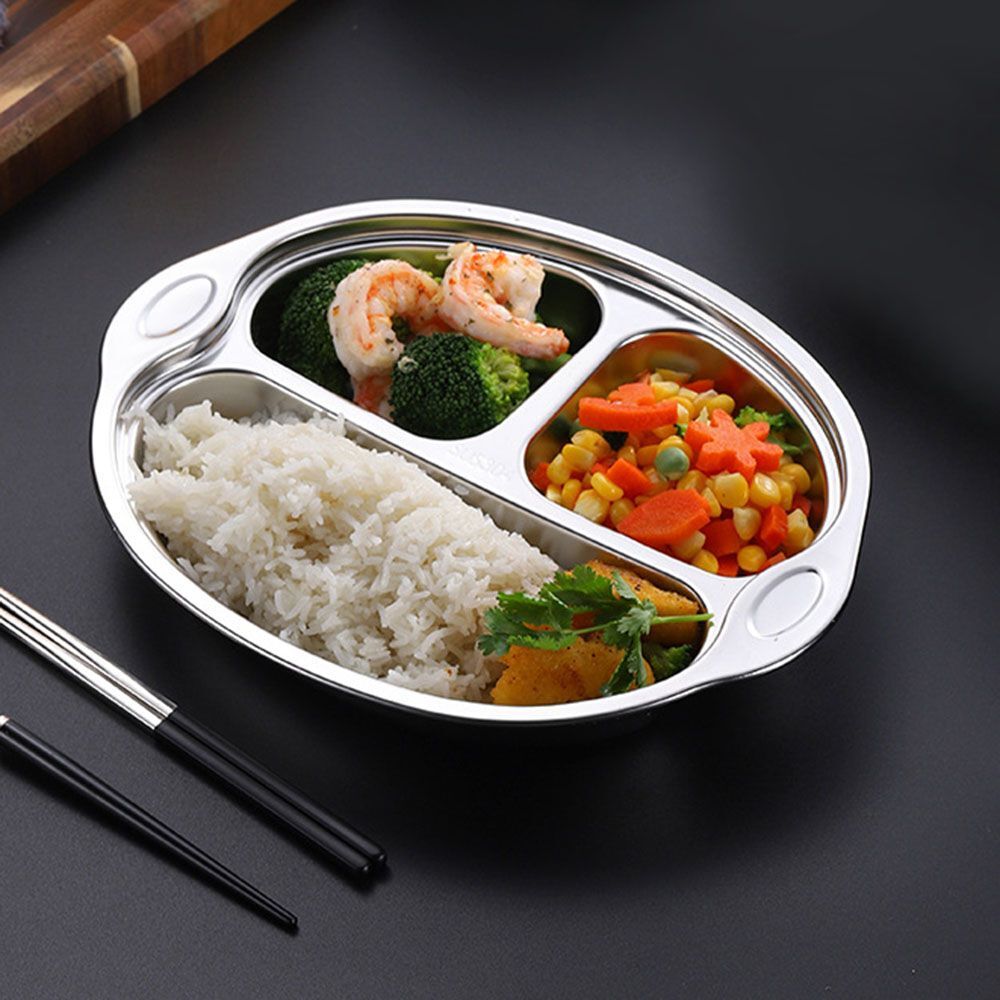 지오벤처스 스마일몽키 3구 스텐 유아식판 어린이식판