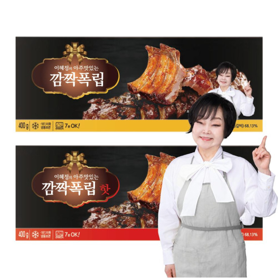 [빅마마]빅마마 이혜정의 아주 맛있는 폭립 6팩(오리지널 4팩+매콤2팩, 팩당 400g)