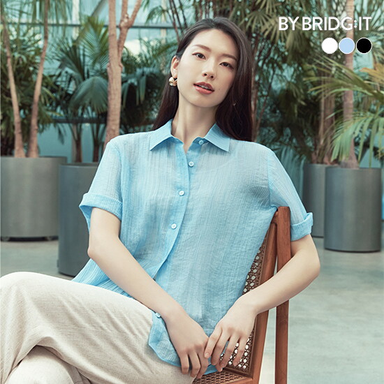 [바이브리짓]○ 25SS 시어 반팔 셔츠 3종