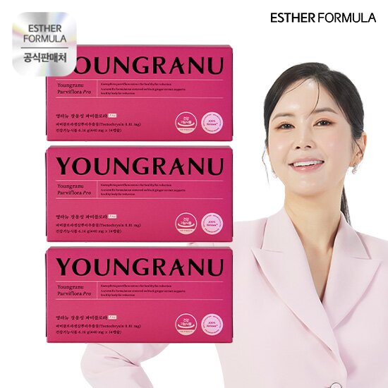 ◇[3박스] 영라뉴 장용성 파비플로라 PRO 다이어트 6주분 (440 mg x 14 캡슐 x 3박스)