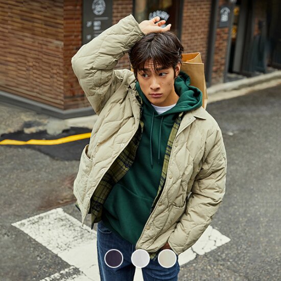 [지오다노] 072952 초경량 퀼팅 다운 셔켓(온라인 전용)