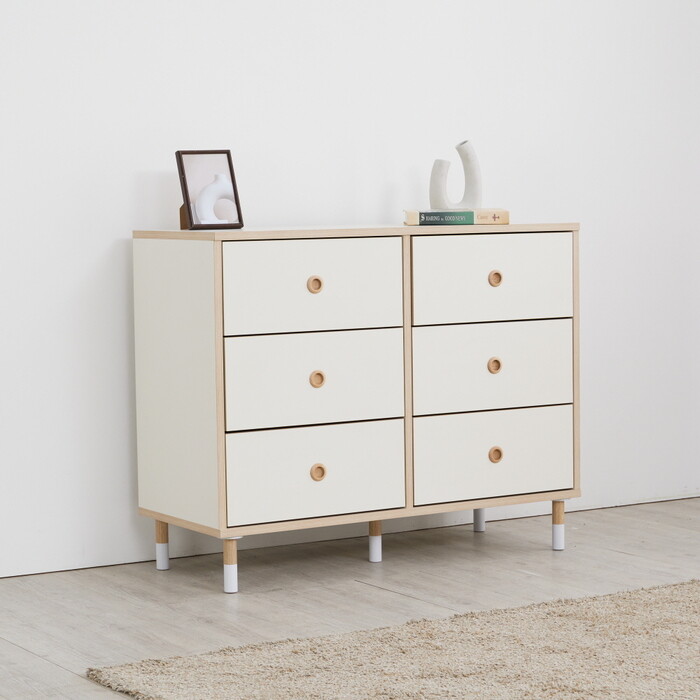 트리플 트리플 안방tv다이 3단서랍장 100cm T480