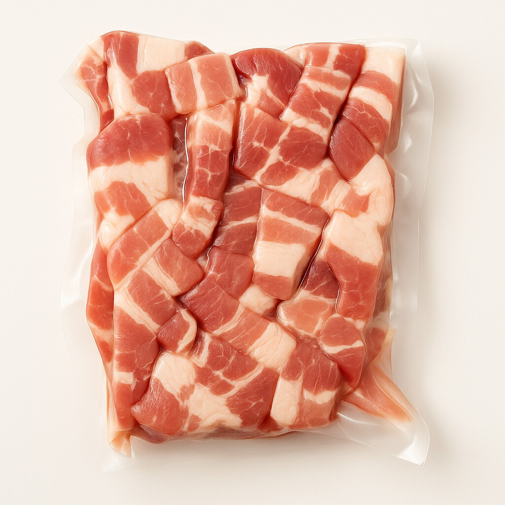 기타 [더미트] 수입산 듀록 한입거리 삼겹살 1kg 1팩