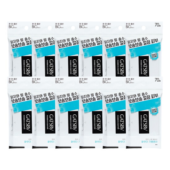 [갸스비][갸스비] 파우더 오일크리어 페이퍼 70매 x12팩