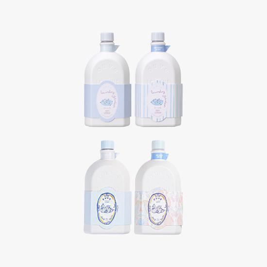 [우브에]우브에 퍼퓸 세탁세제&섬유유연제 싱글 세트(세제 2개+섬유유연제 2개)