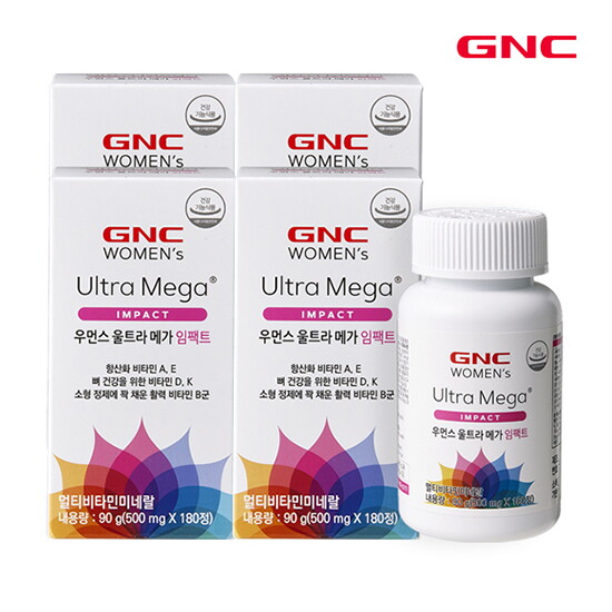 [지엔씨]□[12개월] GNC 우먼스 울트라메가 임팩트 멀티비타민