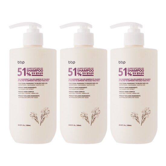 창포 51%  탈모 샴푸 500ml 3개