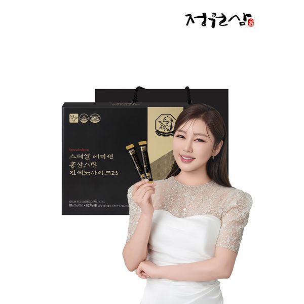 정원삼(하프) [하프클럽/정원삼]스페셜에디션 홍삼스틱 진세노사이드 25 1BOX 진세노사이드 25mg / 고함량