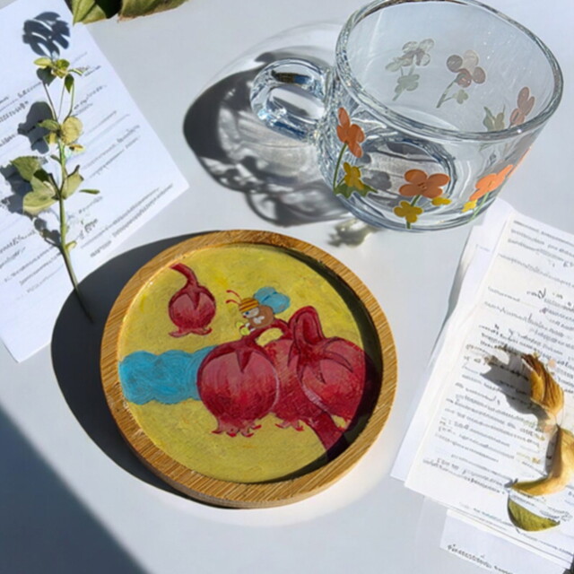 에듀팜 에듀팜 멸종위기종 식물 우드 티코스터 키트 인테리어소품 컵받침 만들기 세트