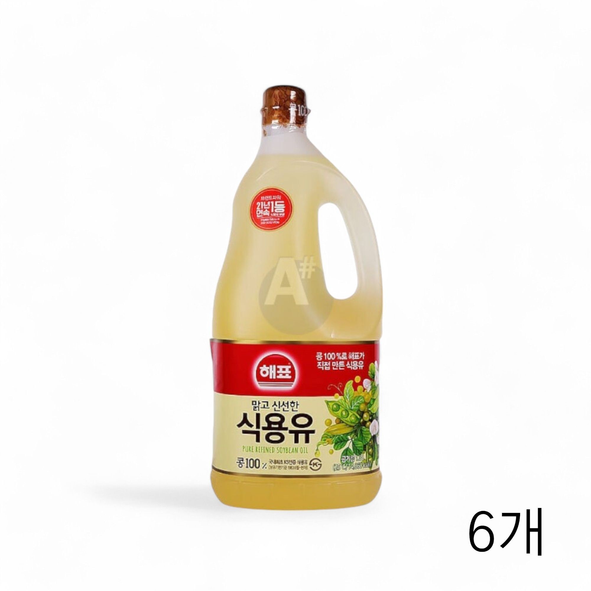 상세설명참조 오티마트 해표 대두유 1.8L x 6개 대용량 콩기름 튀김용오일