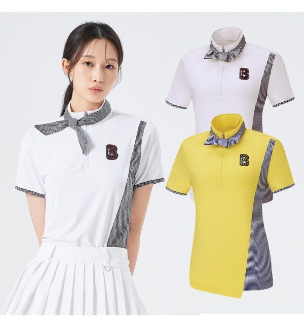 비티알 [비티알]비티알 BTR 골프 여성 여름 스카프 반팔 티셔츠 안탈리아(여) BPT4906W