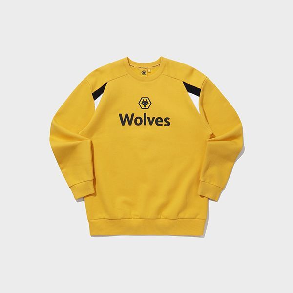 풋볼스탠다드 [하프클럽/풋볼스탠다드]풋볼스탠다드 공용 울버햄튼 NO.11 백마킹 맨투맨_W4RM441XYEL