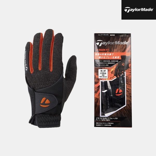 테일러메이드(TAYLORMADE) [하프클럽/테일러메이드]2019 테일러메이드 윔 피트 겨울 골프장갑남성용블루손착용