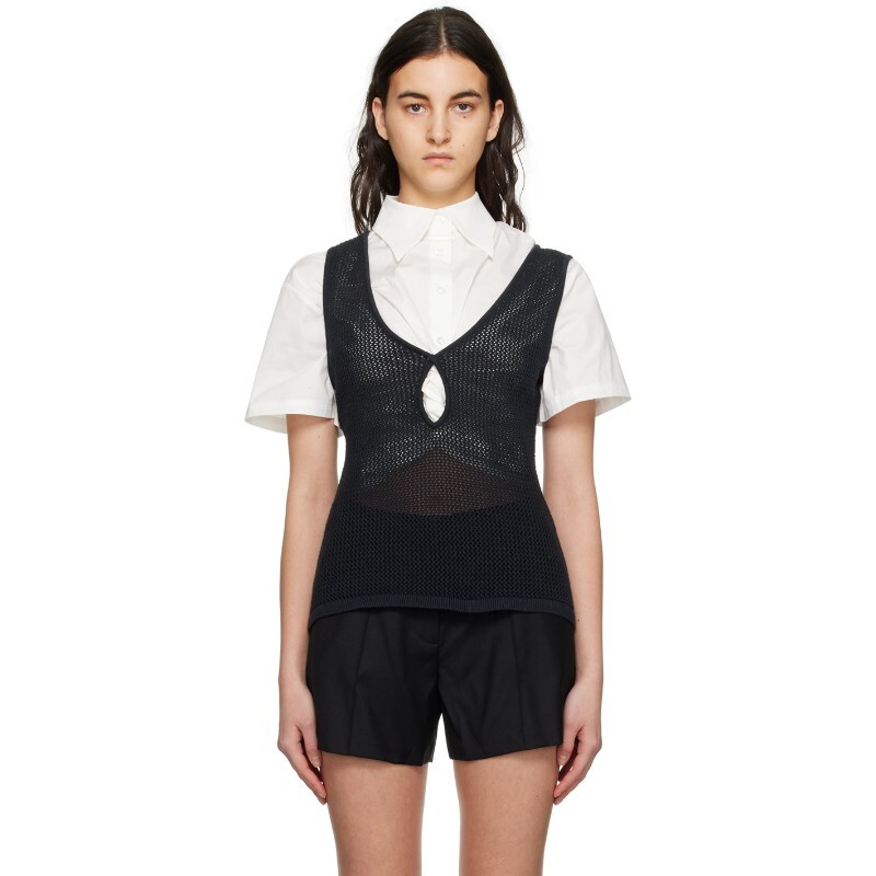 ANNA QUAN 안나 콴 안나 콴 블랙 자스민 탱크탑 231542F111008