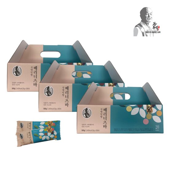 강명인청 베리너츠바 25g*20개입* 3박스(총 60개)