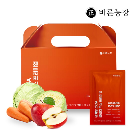 [바른농장]바른농장 유기농 CCA 클렌즈 주스 프리미엄 1박스 (14포)