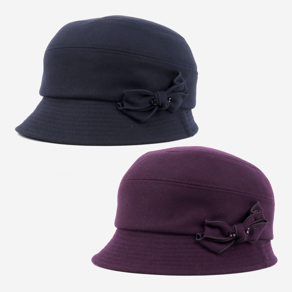 닥스_모자 여성 인터록 리본장식 승마모 DK27WBI003