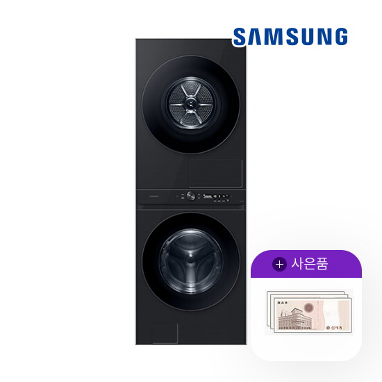 [렌탈]삼성전자 렌탈 삼성 세탁24kg+건조20kg 비스포크 원바디 TOP-Fit 블랙캐비어 그랑데 AI WF2420HCVVC 5년 83900/60개월 의무사용