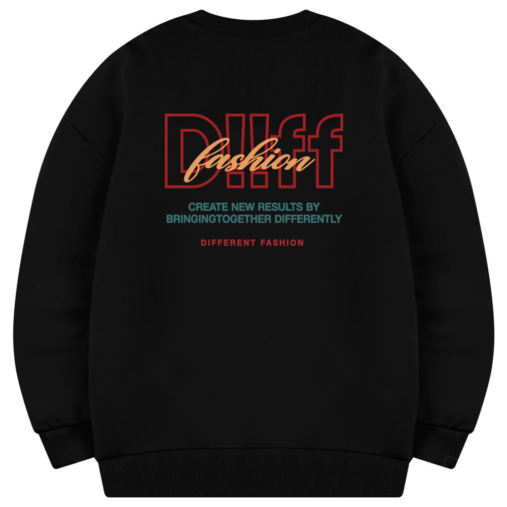 주식회사 마이스탈 디프(남성) [디프][오늘출발/에센셜] 디프 크리에이트 오버핏 맨투맨 티셔츠 커플 긴팔 빅사이즈 남녀공용 DMD_0047 (7Color)