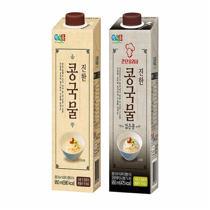셀러허브 식품 [가공식품] 정식품 진한 콩국물 (흰콩+검은콩) 950ml 12팩
