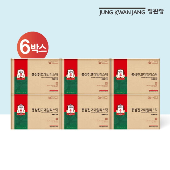 [정관장][6박스] 홍삼진고 데일리스틱 (1박스 : 10g x 20포)