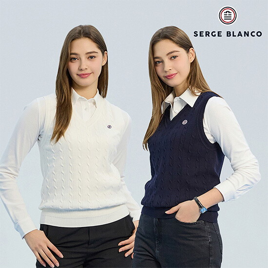 [세르즈블랑코]SERGE BLANCO 24 여성 니트베스트 2종 
