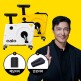 [칼로][역대최다구성] 칼로 리바이크 접이식 실내 자전거 + 페달커버 + 안장커버 (화이트/옐로우)