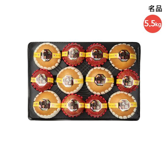 [명품] 사과배 선물세트, 보자기포함 (사과6과, 배6과 총 5.5kg / 사과 개당중량: 306-375g / 배 개당중량 550-650g)