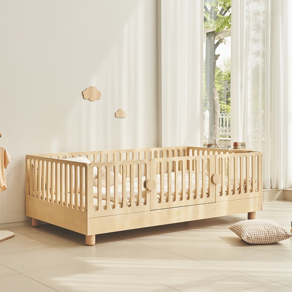 슬로우알레OEM 슬로우알레 [슬로우알레] 루디 저상형 키즈 침대 원목 데이베드 SS