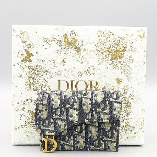 DIOR 디올 [중고] 디올 고이비토 중고명품 - 디올 오블리크 새들 카드지갑  - K5005CD
