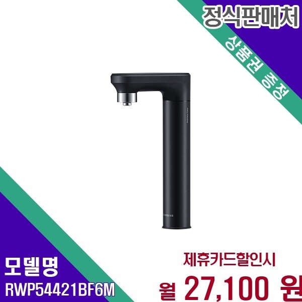 삼성전자 삼성 비스포크 언더싱크 냉온정 직수 RWP54421BF6M 60개월 40100