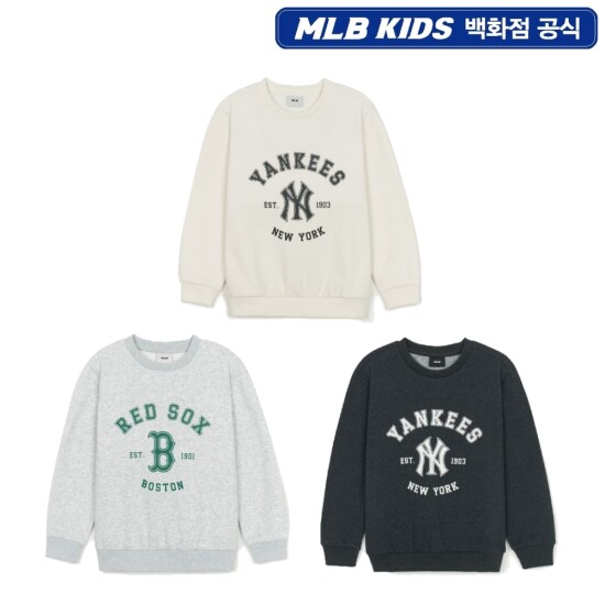 [MLB키즈]바시티 융기모 맨투맨 (7AMTV0346)