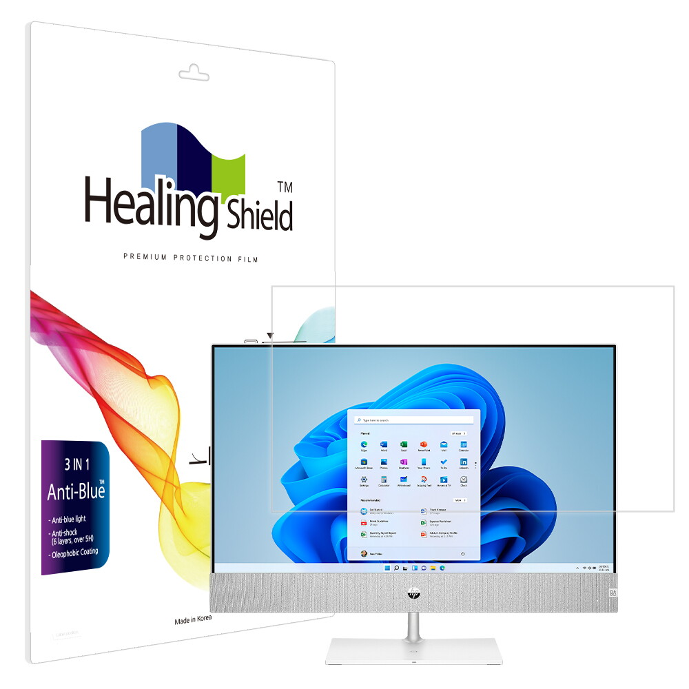 ㈜폰트리 힐링쉴드 HP 파빌리온 27-ca1102kr 블루라이트차단 액정보호필름