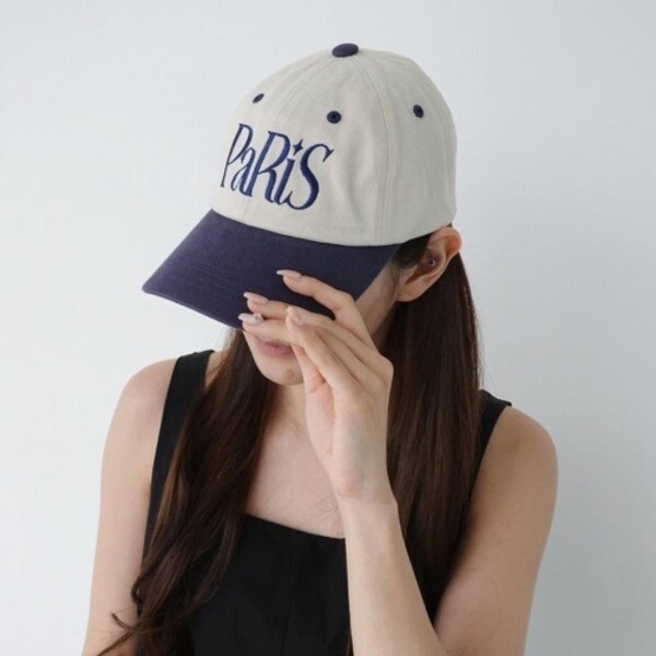 상세페이지참조 신상오픈런 [신상오픈런]|KMC14EE|나리애 볼캡 배색 여성 투톤 면 모자 레터링_18164251_597559