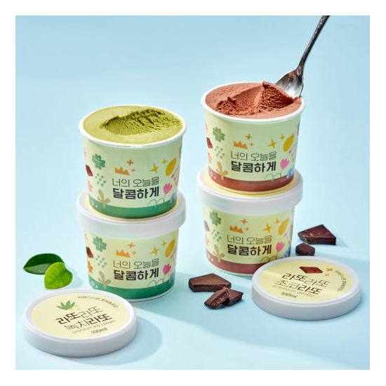 [기타]라또라또 컵 젤라또 아이스크림 4종 혼합 100ml 1세트