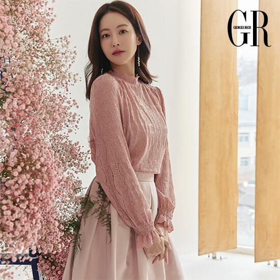 [조르쥬 레쉬](런칭가 79,000원) 레이스 엘라스틱 블라우스 3종