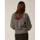 [비뮤즈맨션(영패션)](27번)(비뮤즈맨션)Ribbon point knit cardigan - Charcoal (BE23FKN001CC)