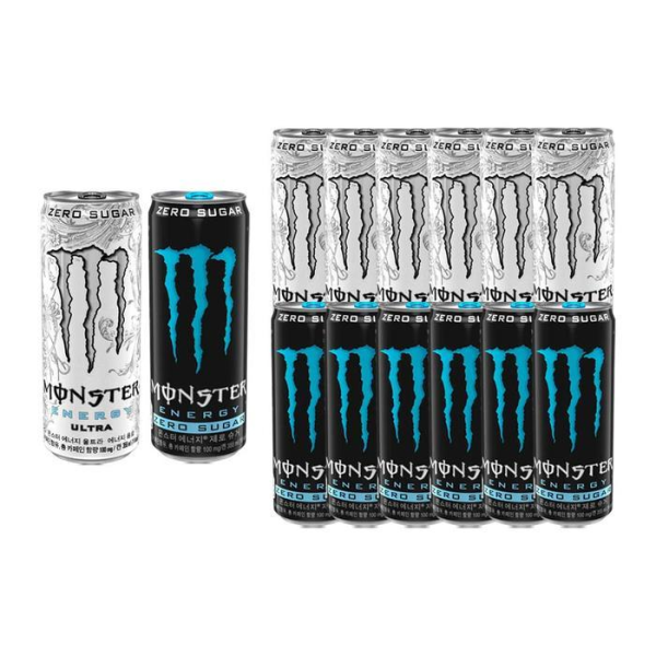 사진첨부 해태 [해태]몬스터 에너지 울트라 355ml 6개 제로슈거 355ml 6개 (총12개) (31924571)